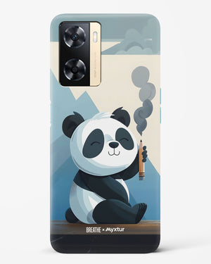 Pencil Panda Pal [BREATHE] Hard Case Phone Cover (Oppo)
