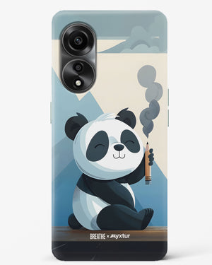Pencil Panda Pal [BREATHE] Hard Case Phone Cover (Oppo)