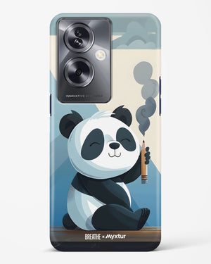 Pencil Panda Pal [BREATHE] Hard Case Phone Cover (Oppo)