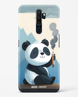 Pencil Panda Pal [BREATHE] Hard Case Phone Cover (Oppo)