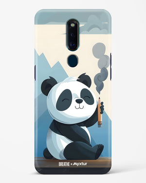 Pencil Panda Pal [BREATHE] Hard Case Phone Cover (Oppo)
