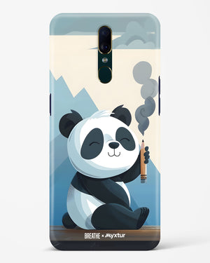 Pencil Panda Pal [BREATHE] Hard Case Phone Cover (Oppo)