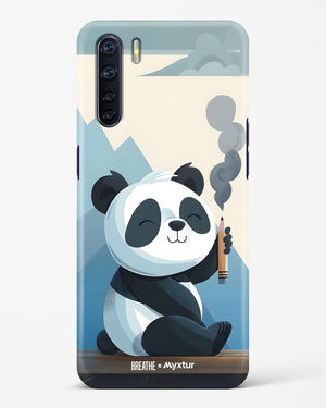 Pencil Panda Pal [BREATHE] Hard Case Phone Cover (Oppo)