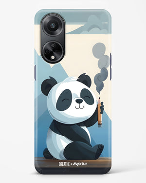 Pencil Panda Pal [BREATHE] Hard Case Phone Cover (Oppo)