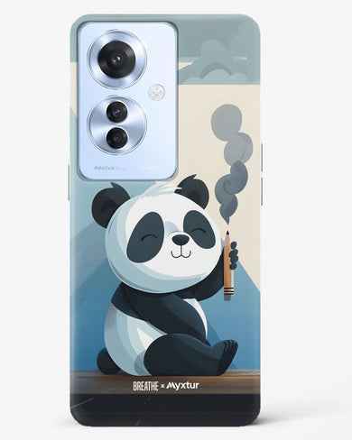 Pencil Panda Pal [BREATHE] Hard Case Phone Cover (Oppo)