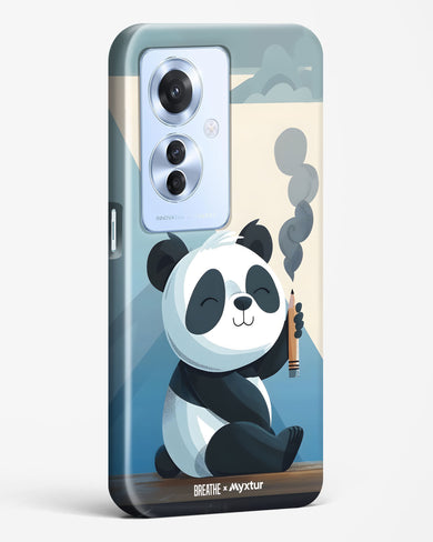 Pencil Panda Pal [BREATHE] Hard Case Phone Cover (Oppo)
