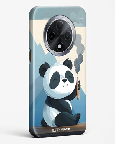 Pencil Panda Pal [BREATHE] Hard Case Phone Cover (Oppo)