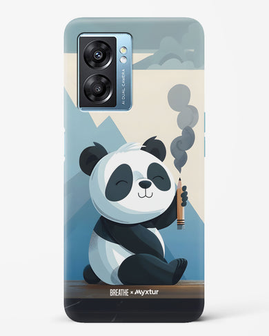 Pencil Panda Pal [BREATHE] Hard Case Phone Cover (Oppo)