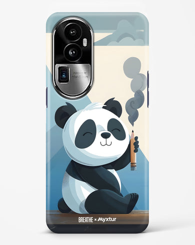 Pencil Panda Pal [BREATHE] Hard Case Phone Cover (Oppo)