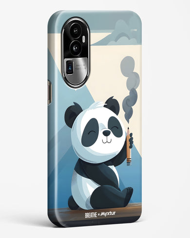 Pencil Panda Pal [BREATHE] Hard Case Phone Cover (Oppo)
