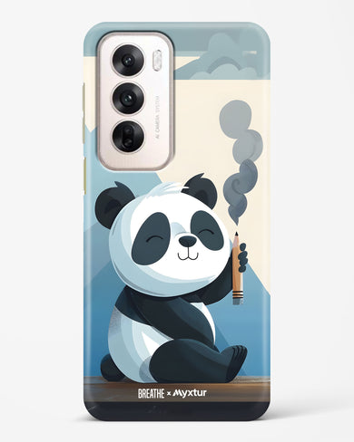 Pencil Panda Pal [BREATHE] Hard Case Phone Cover (Oppo)