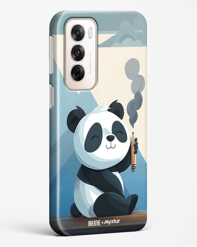 Pencil Panda Pal [BREATHE] Hard Case Phone Cover (Oppo)