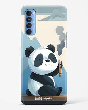 Pencil Panda Pal [BREATHE] Hard Case Phone Cover (Oppo)