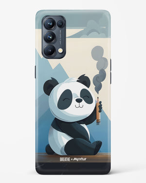 Pencil Panda Pal [BREATHE] Hard Case Phone Cover (Oppo)