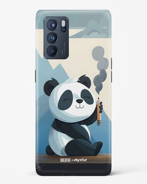 Pencil Panda Pal [BREATHE] Hard Case Phone Cover (Oppo)