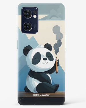 Pencil Panda Pal [BREATHE] Hard Case Phone Cover (Oppo)