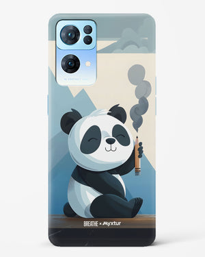 Pencil Panda Pal [BREATHE] Hard Case Phone Cover (Oppo)