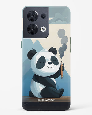 Pencil Panda Pal [BREATHE] Hard Case Phone Cover (Oppo)