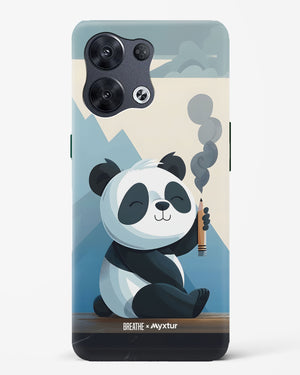 Pencil Panda Pal [BREATHE] Hard Case Phone Cover (Oppo)