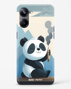 Pencil Panda Pal [BREATHE] Hard Case Phone Cover (Realme)