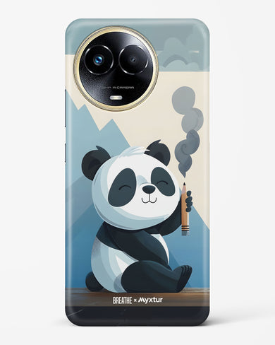 Pencil Panda Pal [BREATHE] Hard Case Phone Cover (Realme)