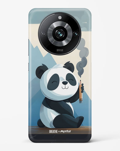 Pencil Panda Pal [BREATHE] Hard Case Phone Cover (Realme)