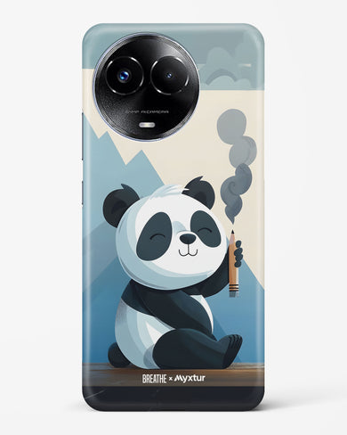 Pencil Panda Pal [BREATHE] Hard Case Phone Cover (Realme)