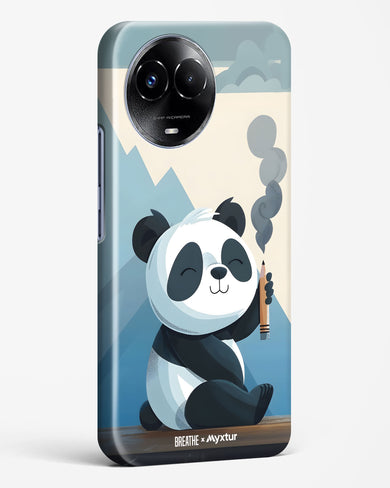 Pencil Panda Pal [BREATHE] Hard Case Phone Cover (Realme)