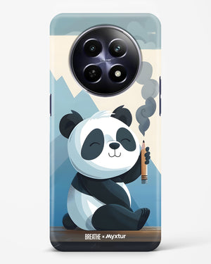 Pencil Panda Pal [BREATHE] Hard Case Phone Cover (Realme)