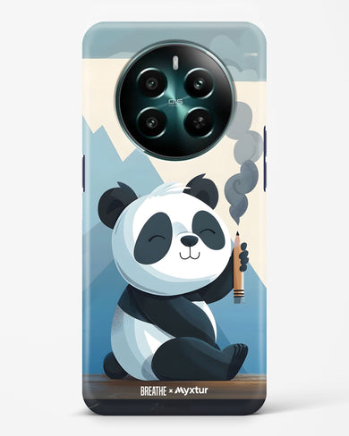 Pencil Panda Pal [BREATHE] Hard Case Phone Cover (Realme)