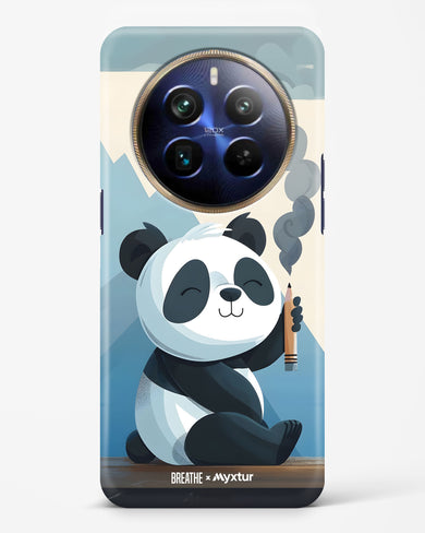 Pencil Panda Pal [BREATHE] Hard Case Phone Cover (Realme)