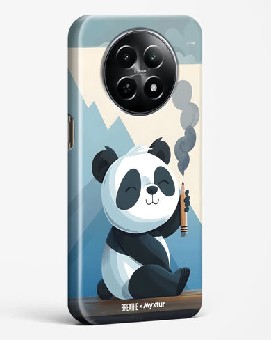 Pencil Panda Pal [BREATHE] Hard Case Phone Cover (Realme)