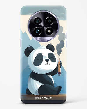 Pencil Panda Pal [BREATHE] Hard Case Phone Cover (Realme)