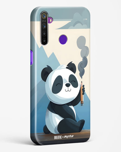 Pencil Panda Pal [BREATHE] Hard Case Phone Cover (Realme)