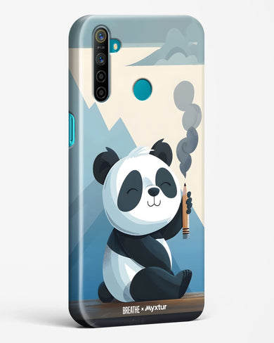 Pencil Panda Pal [BREATHE] Hard Case Phone Cover (Realme)