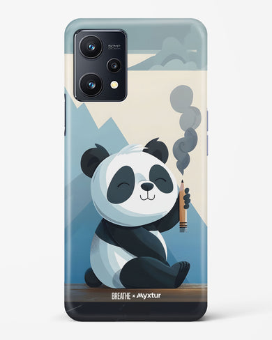 Pencil Panda Pal [BREATHE] Hard Case Phone Cover (Realme)