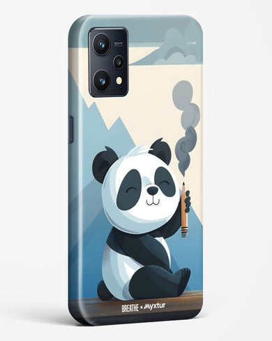 Pencil Panda Pal [BREATHE] Hard Case Phone Cover (Realme)