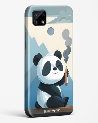 Pencil Panda Pal [BREATHE] Hard Case Phone Cover (Realme)