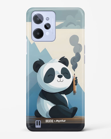 Pencil Panda Pal [BREATHE] Hard Case Phone Cover (Realme)