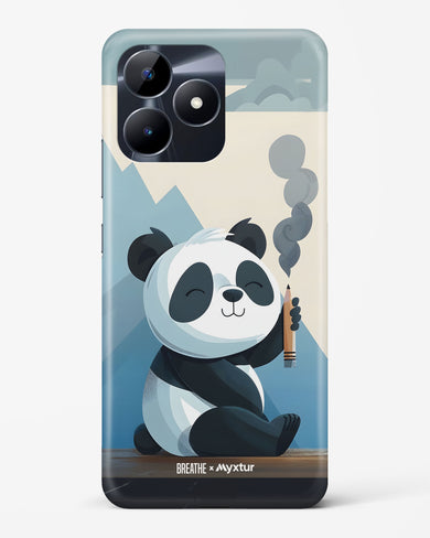 Pencil Panda Pal [BREATHE] Hard Case Phone Cover (Realme)