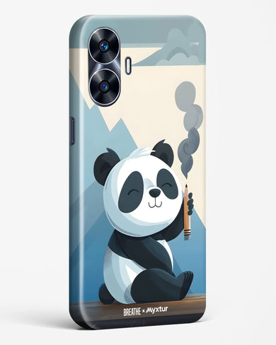 Pencil Panda Pal [BREATHE] Hard Case Phone Cover (Realme)