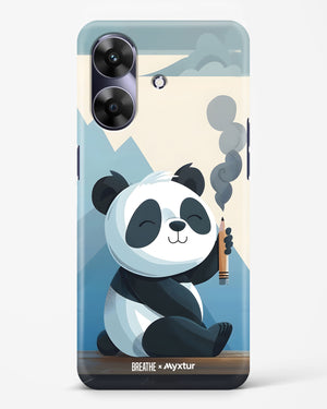 Pencil Panda Pal [BREATHE] Hard Case Phone Cover (Realme)