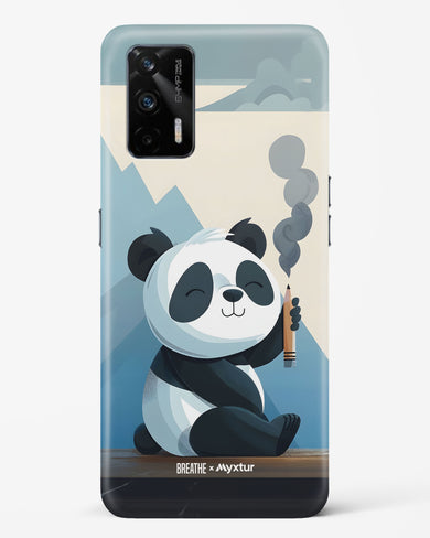 Pencil Panda Pal [BREATHE] Hard Case Phone Cover (Realme)