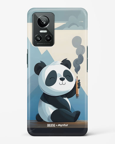 Pencil Panda Pal [BREATHE] Hard Case Phone Cover (Realme)