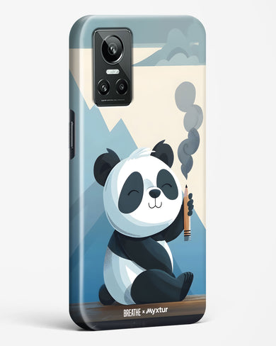 Pencil Panda Pal [BREATHE] Hard Case Phone Cover (Realme)