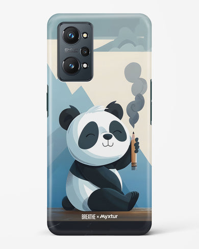 Pencil Panda Pal [BREATHE] Hard Case Phone Cover (Realme)