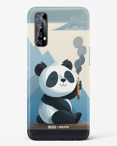 Pencil Panda Pal [BREATHE] Hard Case Phone Cover (Realme)