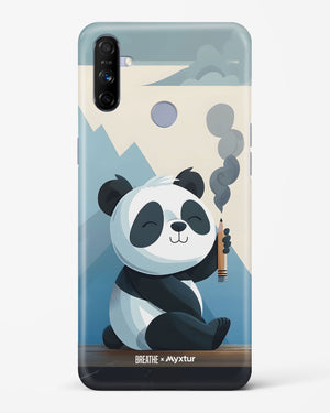 Pencil Panda Pal [BREATHE] Hard Case Phone Cover (Realme)