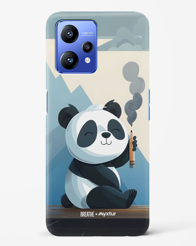 Pencil Panda Pal [BREATHE] Hard Case Phone Cover (Realme)