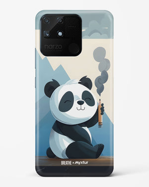 Pencil Panda Pal [BREATHE] Hard Case Phone Cover (Realme)